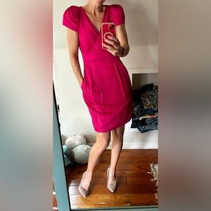 Nanette Lepore puff sleeve dress with POCKETS!